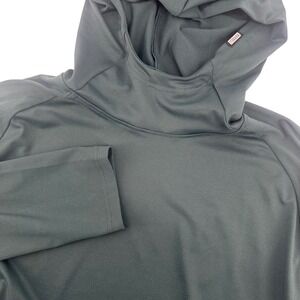 Barbell Apparel Hoodie Mens XL Teal Green Performance Long Sleeve Pullover